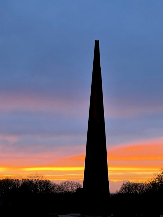 Bomber Command Memorial at sunset - International Bomber Command Centre - Lincoln